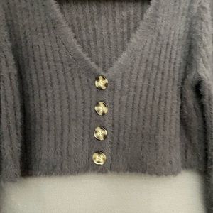 Urban Outfitters Ribbed Cropped Cardigan